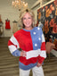 Made For You American Flag Sweatshirt 110 Tops- Ella Chic BoutiqueSewn and Seen