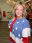 Made For You American Flag Sweatshirt 110 Tops- Ella Chic BoutiqueSewn and Seen