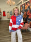 Made For You American Flag Sweatshirt 110 Tops- Ella Chic BoutiqueSewn and Seen