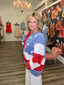 Made For You American Flag Sweatshirt 110 Tops- Ella Chic BoutiqueSewn and Seen