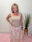 Make it Best Patchwork Maxi Slip Skirt in Keepsake