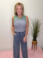 Make It Count Striped Tank Top in Green  spring summer stretchy ribbed green blue Ella Chic Boutique Wishlist