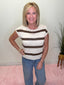 Make the Most Striped Sleeveless Sweater 110 Tops - Ella Chic BoutiqueBlu Pepper