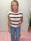 Make the Most Striped Sleeveless Sweater 110 Tops - Ella Chic BoutiqueBlu Pepper
