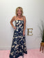 Midnight Garden Luxe Navy Floral Maxi Dress 150 Dresses & Jumpsuits - Ella Chic BoutiquePinch