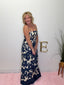 Midnight Garden Luxe Navy Floral Maxi Dress 150 Dresses & Jumpsuits - Ella Chic BoutiquePinch