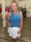 Mineral Washed Turquoise Tank Top 120 Tees & Tanks- Ella Chic BoutiqueLa Miel