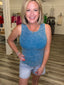 Mineral Washed Turquoise Tank Top 120 Tees & Tanks- Ella Chic BoutiqueLa Miel