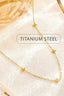 Mini Cross Necklace in Non - Tarnish Titanium Steel 210 jewelry - Ella Chic Boutique