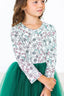 Mints & Mistletoe Long Sleeve Tutu Dress