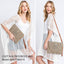 Mixed Striped Straw Clutch / Crossbody Bag 220 Accessories - Ella Chic BoutiqueSensibling Corp.
