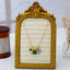 Multicolor Crystal Cluster Charm Pendant Necklace in Ruby 210 jewelry- Ella Chic BoutiqueJOSSLYN by wall to wall