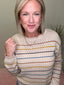 Multicolored Fall Stripes Crochet Sweater 130 Sweaters- Ella Chic BoutiqueBe Cool