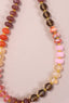 Natural Agate Glass Semi Precious Bead Necklace