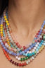 Natural Stone Semi-Precious Glass Mixed Necklace 210 jewelry- Ella Chic BoutiqueJOSSLYN by wall to wall