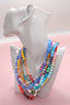 Natural Stone Semi-Precious Glass Mixed Necklace 210 jewelry- Ella Chic BoutiqueJOSSLYN by wall to wall