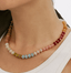 Natural Stone Semi-Precious Glass Mixed Necklace 210 jewelry- Ella Chic BoutiqueJOSSLYN by wall to wall