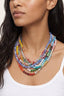 Natural Stone Semi-Precious Glass Mixed Necklace 210 jewelry- Ella Chic BoutiqueJOSSLYN by wall to wall
