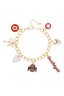 Ohio State Buckeyes Charm Bracelet in Gold 210 jewelry- Ella Chic BoutiqueCanvas Style