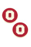 Ohio State Buckeyes Logo Circle Stud Earrings