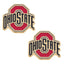 Ohio State Buckeyes Logo Stud Earrings in Gold 210 jewelry- Ella Chic BoutiqueCanvas Style