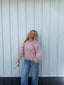 Olivia Dusty Pink V-neck Sweater