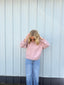 Olivia Dusty Pink V-neck Sweater 110 Tops- Ella Chic BoutiqueLE LIS