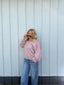 Olivia Dusty Pink V-neck Sweater 110 Tops- Ella Chic BoutiqueLE LIS