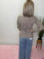 On the Daily Striped Long Sleeve Top in Chocolate - Ella Chic BoutiqueElla Chic Boutique