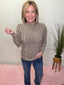 On the Daily Striped Long Sleeve Top in Chocolate - Ella Chic BoutiqueElla Chic Boutique