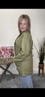 Open Front Longer Olive Jacket 140 Jackets - Ella Chic Boutique