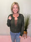 Open Knit Crochet Cardigan Sweater in Dark Olive 130 Sweaters- Ella Chic BoutiqueZenana