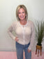 Open Knit Crochet Cardigan Sweater in Sand Beige 130 Sweaters- Ella Chic BoutiqueZenana