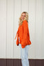 Open Knit Sweetly Tied Sweater in Burnt Orange