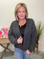 Oversized Cable Knit Open Front Cardigan Sweater in Charcoal 130 Sweaters - Ella Chic Boutique
