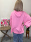 Oversized Hoodie With Bows 110 Tops - Ella Chic Boutique