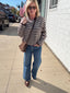 Payton Brown Striped Cardigan Sweater 130 Sweaters- Ella Chic BoutiqueThings Between