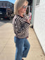Payton Brown Striped Cardigan Sweater 130 Sweaters- Ella Chic BoutiqueThings Between
