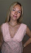 Peach Lace Layered Tank Top