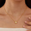 Pearl Gold Pendant Necklace in 18k Stainless Steel