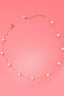 Pearl Spaced Gold Necklace (Non - tarnish) 210 jewelry - Ella Chic Boutique