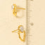 Pearl Stud Warped Oval Post Earrings 210 jewelry - Ella Chic BoutiqueAnarchy Street