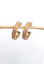 Pearl Studded Hoop Earrings