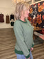 Perfect Combo Pink and Green Striped Sweatshirt Top 110 Tops- Ella Chic BoutiqueJodifl