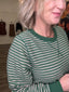 Perfect Combo Pink and Green Striped Sweatshirt Top 110 Tops- Ella Chic BoutiqueJodifl