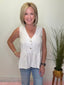 Pinstriped V - Neck Sleeveless Peplum Top 110 Tops - Ella Chic BoutiqueAnniewear