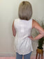 Pinstriped V - Neck Sleeveless Peplum Top 110 Tops - Ella Chic BoutiqueAnniewear