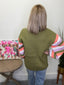 Pippa Olive Colorful Cardigan 130 Sweaters - Ella Chic Boutique