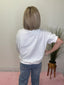 Polka Dot Puff Sleeve Sweatshirt in Cream 110 Tops- Ella Chic BoutiqueKori America