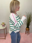 Pop of Fun Striped Boxy Crop Sweater Top 130 Sweaters - Ella Chic BoutiqueHem and Thread
